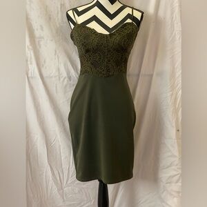 Charlotte Russe Olive Green Dress